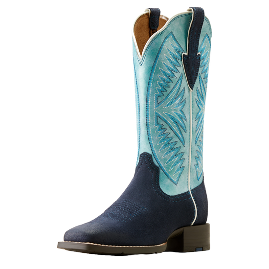 Ariat Ladies Round Up Ruidoso Midnight In Marfa Roughout Western Boots 10051062