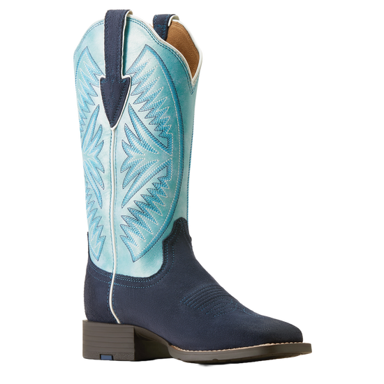 Ariat Ladies Round Up Ruidoso Midnight In Marfa Roughout Western Boots 10051062