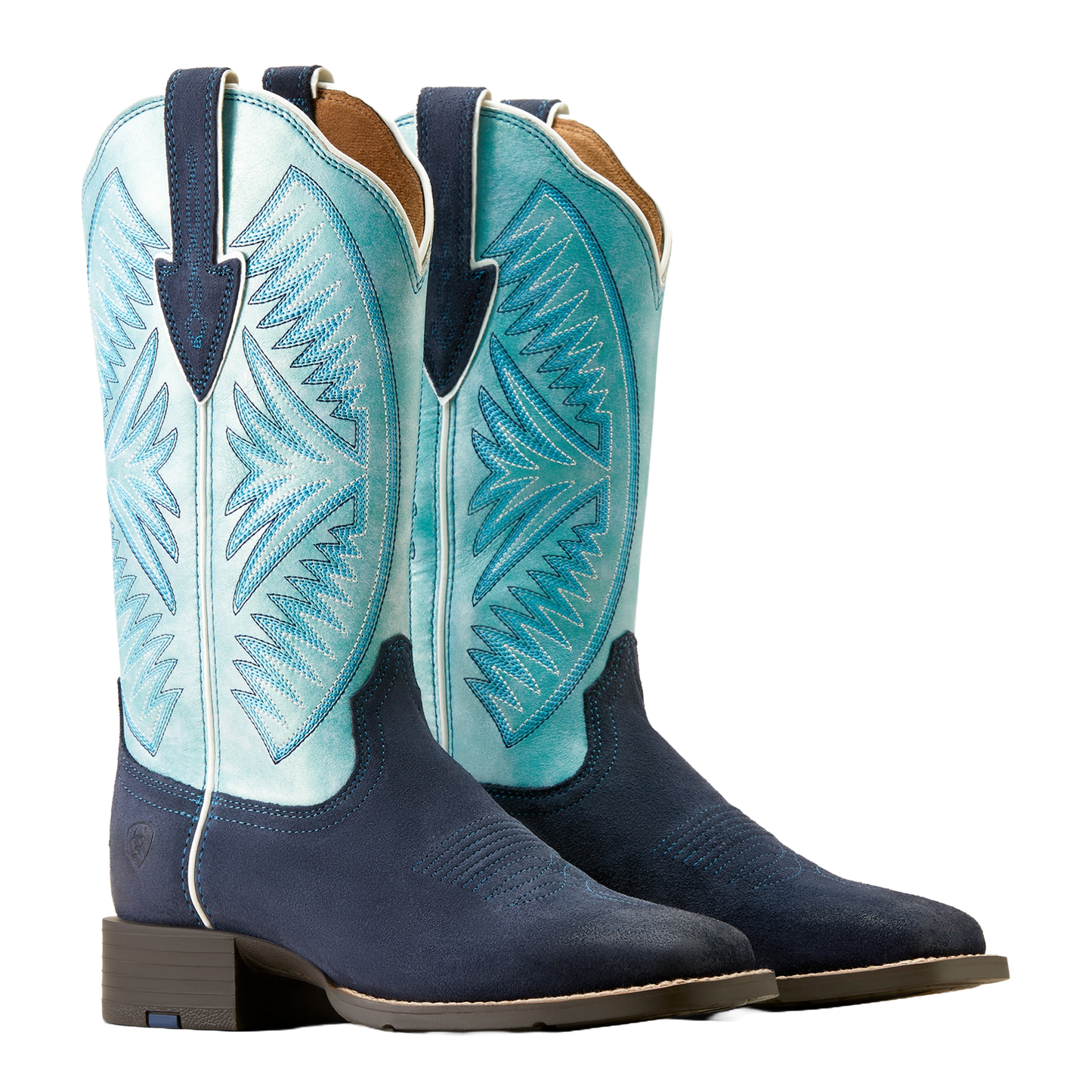 Ariat Ladies Round Up Ruidoso Midnight In Marfa Roughout Western Boots 10051062