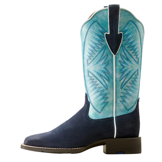 Ariat Ladies Round Up Ruidoso Midnight In Marfa Roughout Western Boots 10051062