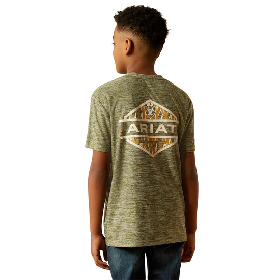 Ariat Boy's Tree Bark Camo Charger T-Shirt 10054755