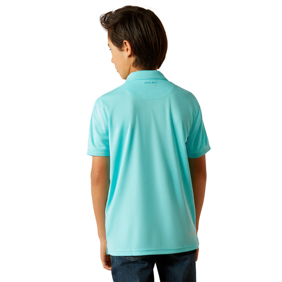 Ariat Boy's Blue Radiance TEK Polo Shirt 10055279