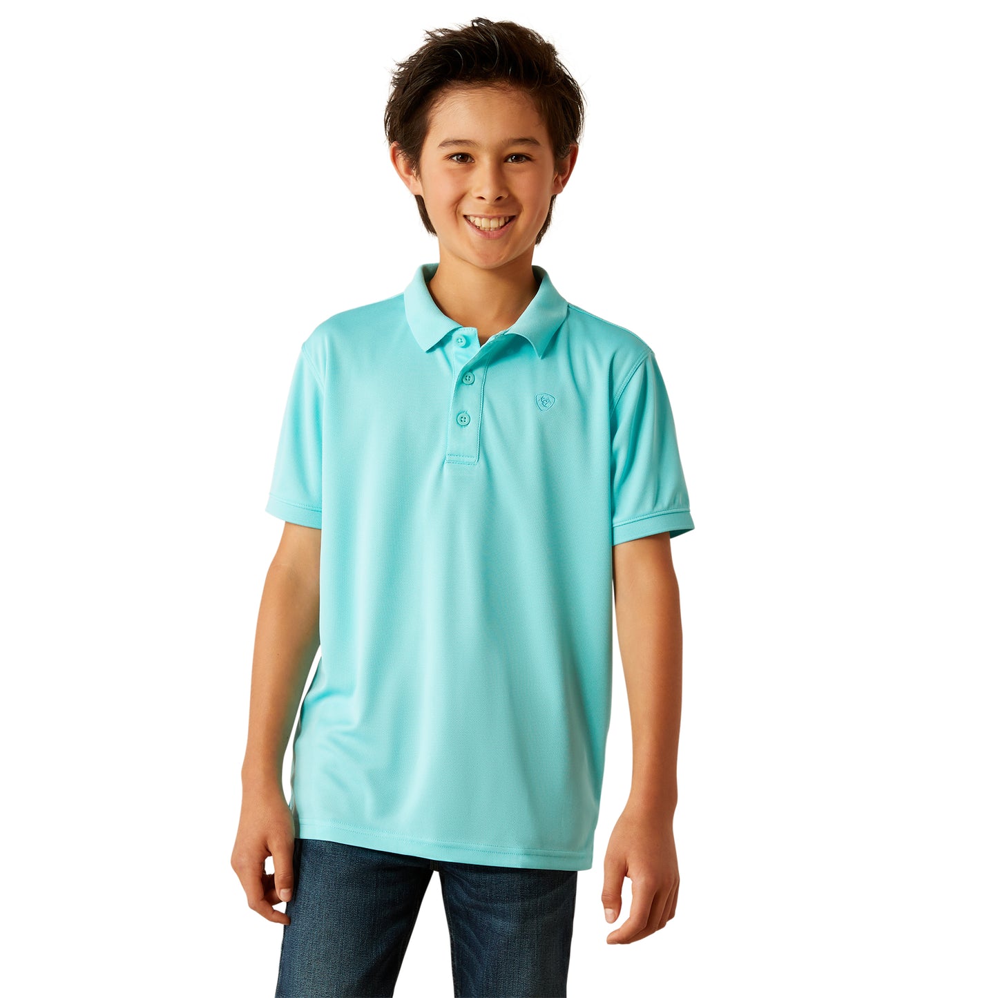 Ariat Boy's Blue Radiance TEK Polo Shirt 10055279