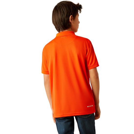 Ariat Boys Cherry Tomato TEK Polo Shirt 10055281