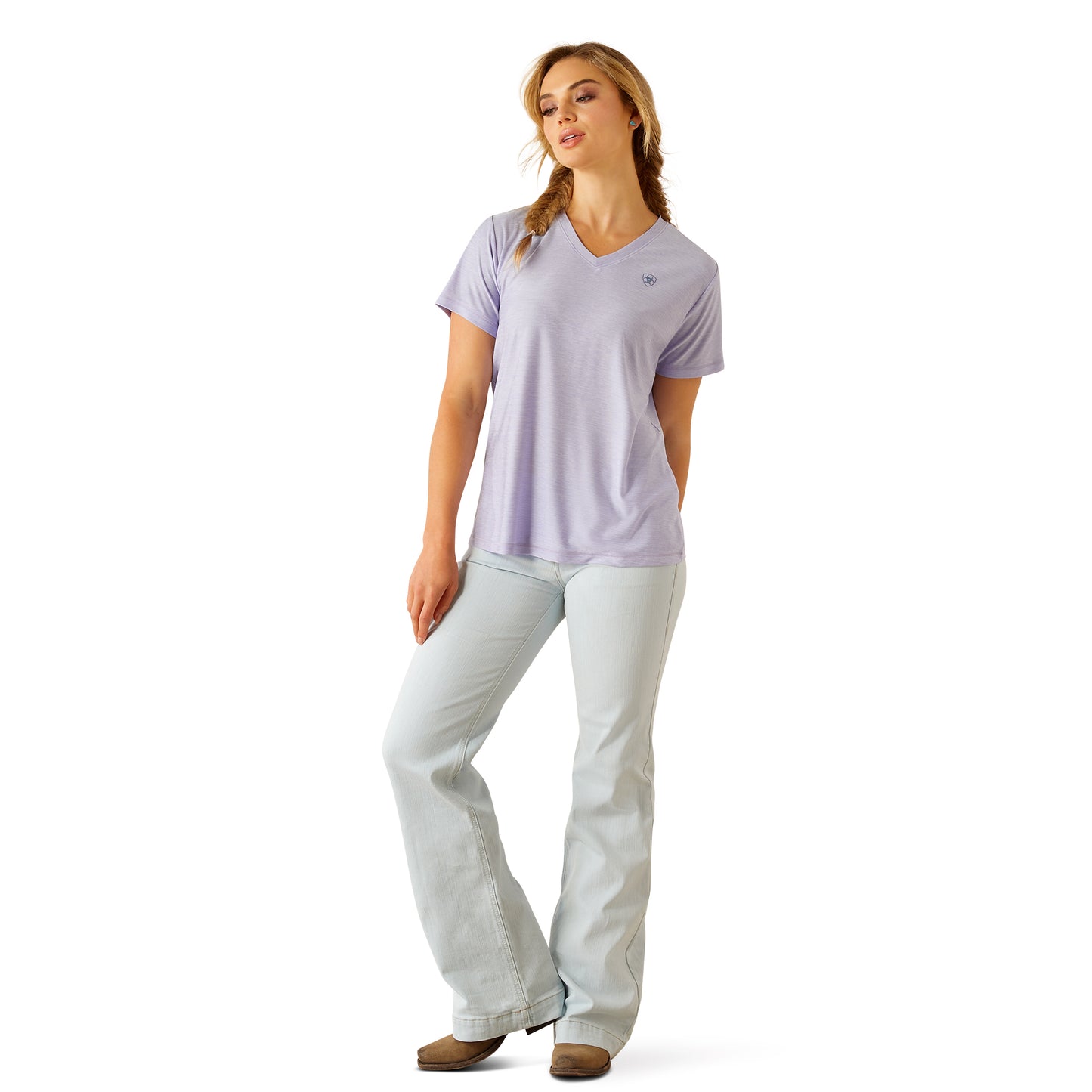 Ariat Ladies Laguna Sweet Lavender Short Sleeve T-Shirt 10054489