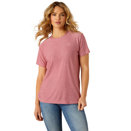 Ariat Ladies Laguna Rose Wine Logo T-Shirt 10054528