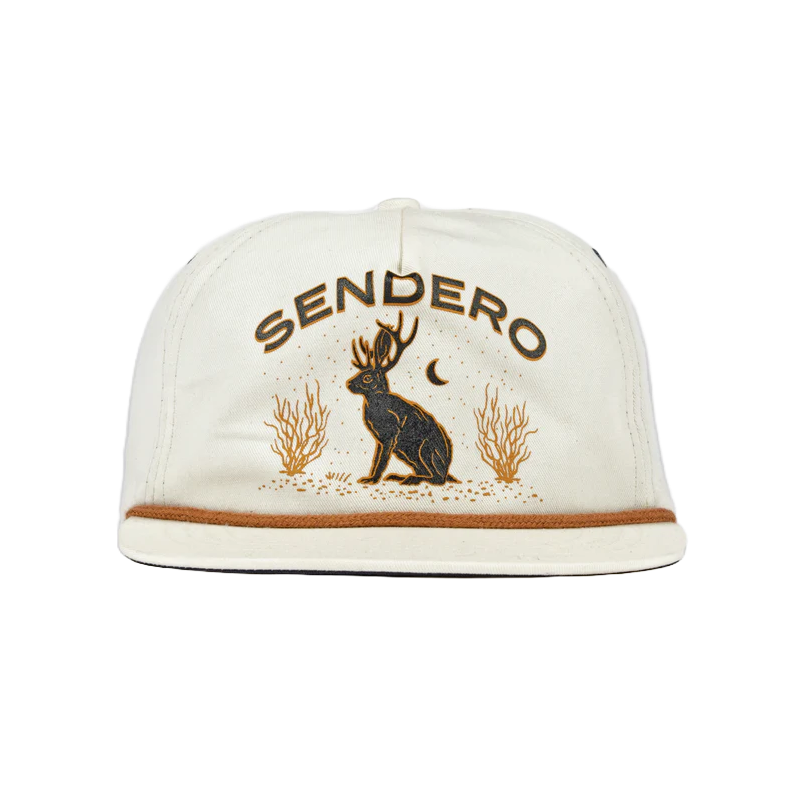 Sendero Provisions Co. Jackalope Graphic White Baseball Cap SPCH120P5