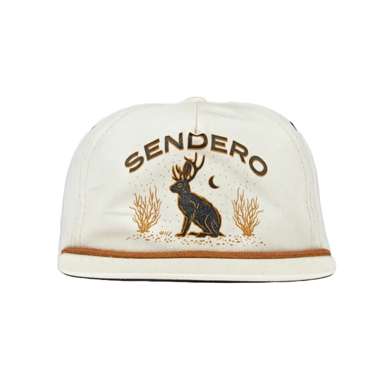 Sendero Provisions Co. Jackalope Graphic White Baseball Cap SPCH120P5