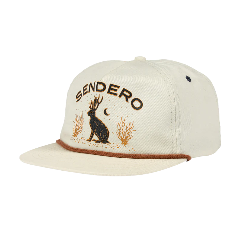 Sendero Provisions Co. Jackalope Graphic White Baseball Cap SPCH120P5