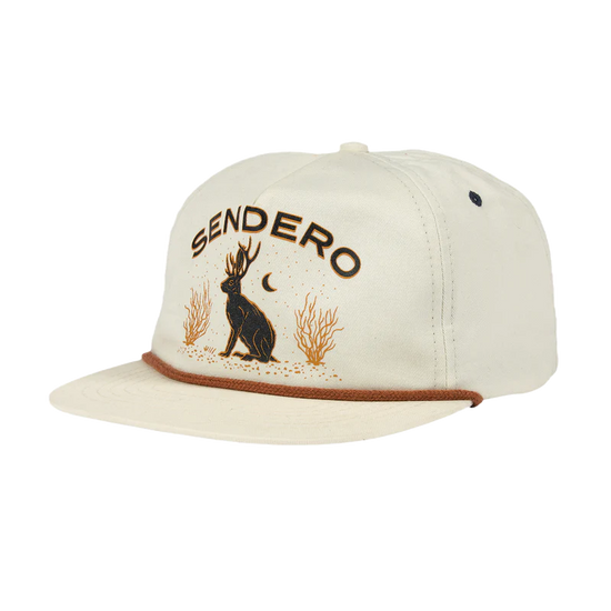 Sendero Provisions Co. Jackalope Graphic White Baseball Cap SPCH120P5