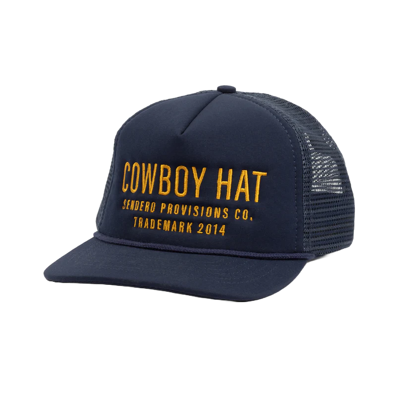 Sendero Provisions Co. Men's "Cowboy Hat" Navy Blue Trucker Cap SPCH121F16-NVY