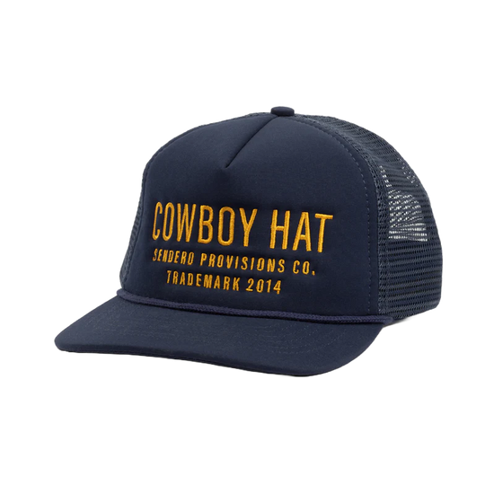 Sendero Provisions Co. Men's "Cowboy Hat" Navy Blue Trucker Cap SPCH121F16-NVY