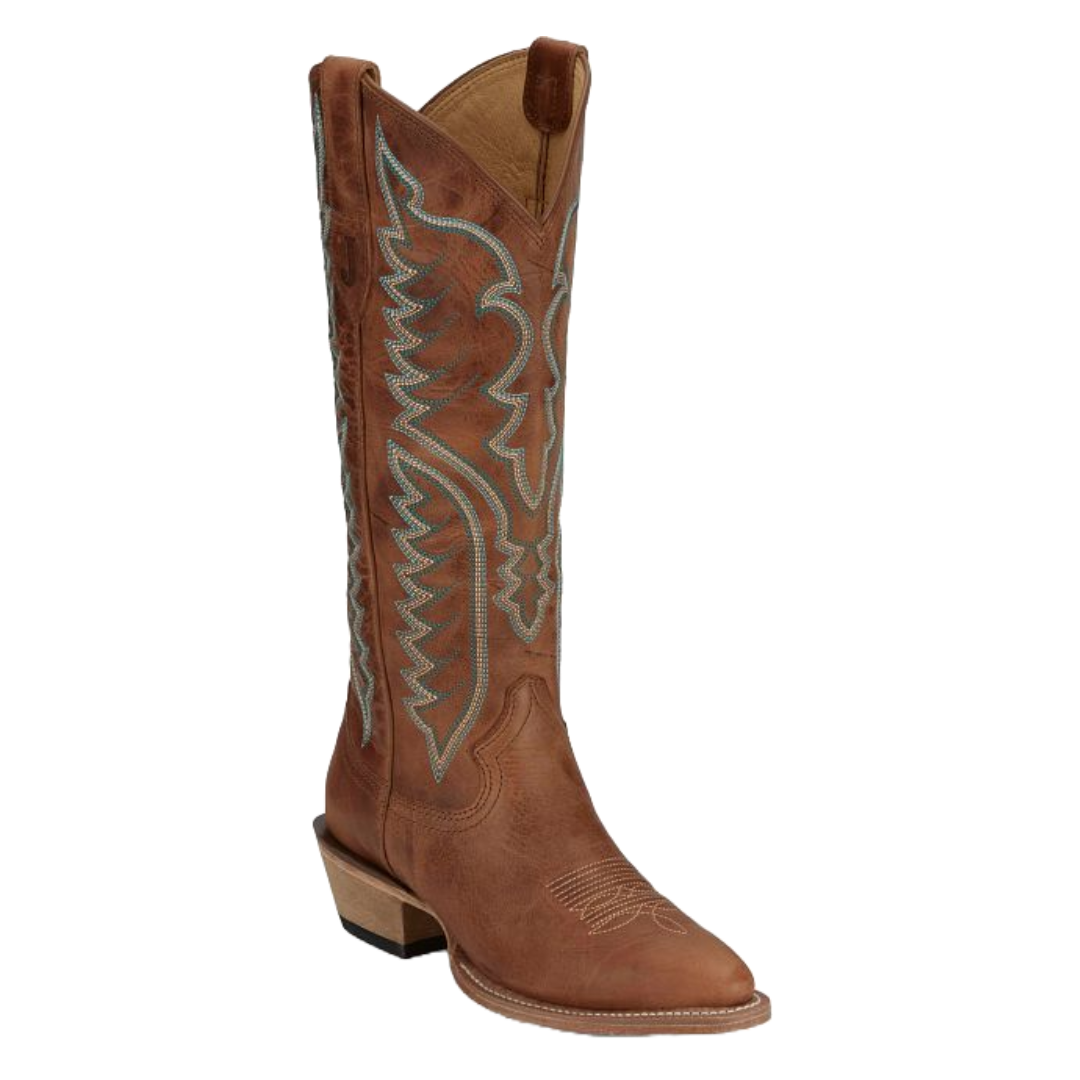 Justin Ladies Vintage Evelyn Barnwood Brown Western Boots VN4402