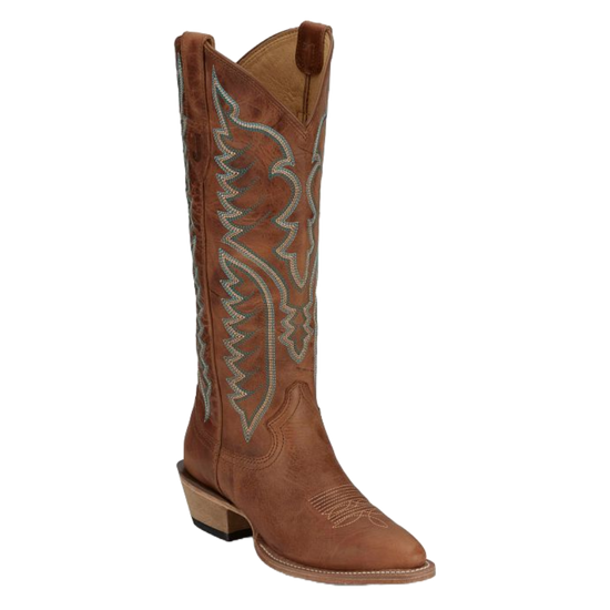 Justin Ladies Vintage Evelyn Barnwood Brown Western Boots VN4402