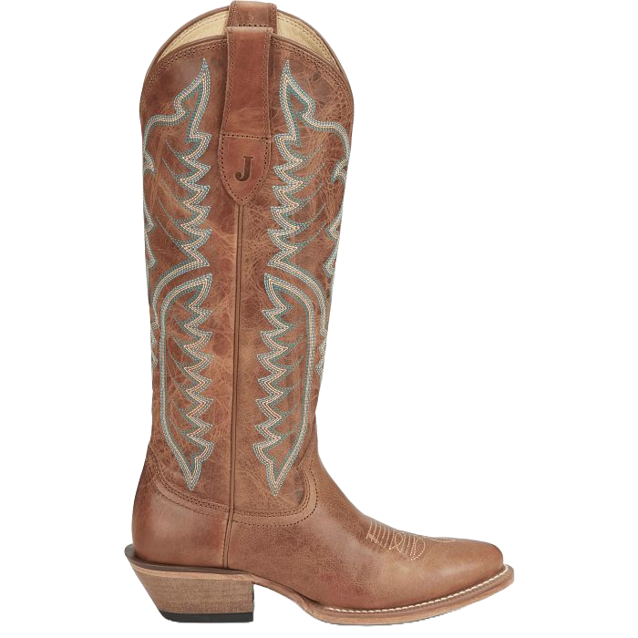 Justin Ladies Vintage Evelyn Barnwood Brown Western Boots VN4402