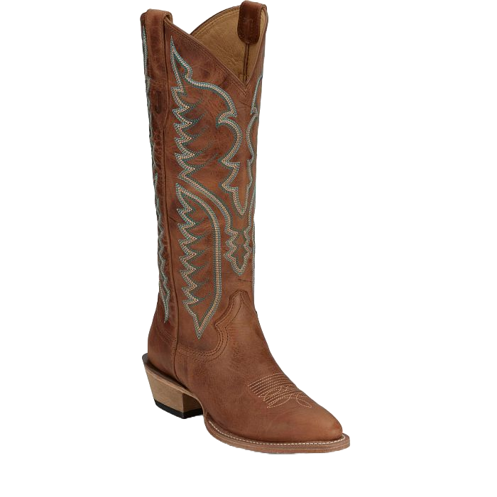 Justin Ladies Vintage Evelyn Barnwood Brown Western Boots VN4402