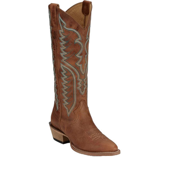 Justin Ladies Vintage Evelyn Barnwood Brown Western Boots VN4402