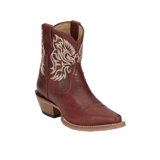 Justin Ladies Vintage Isabella Ruby Red Western Bootie VN4420