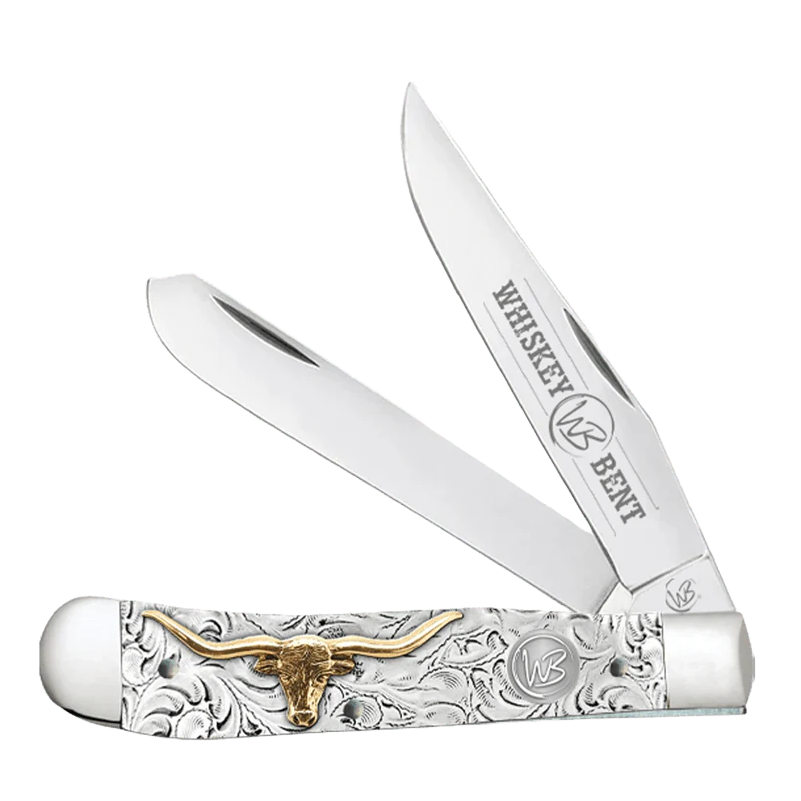 Whiskey Bent Toro Locking Trapper Pocket Knife WB18-22