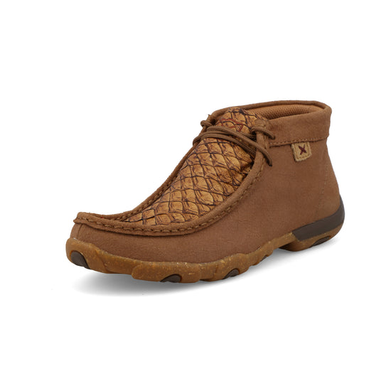 Twisted X Ladies Chukka Driving Moc Tan & Toasted Coconut Shoes WDM0160