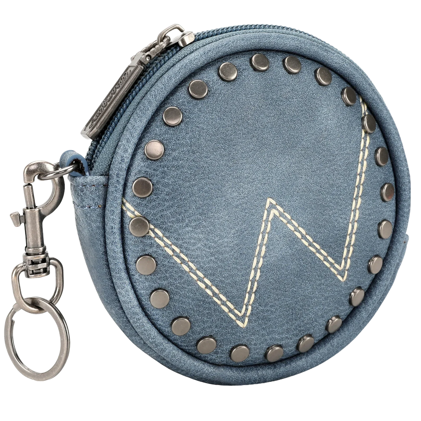 Wrangler Ladies Circular 'W' Logo Bag Charm Jean Coin Pouch WG116-001JN