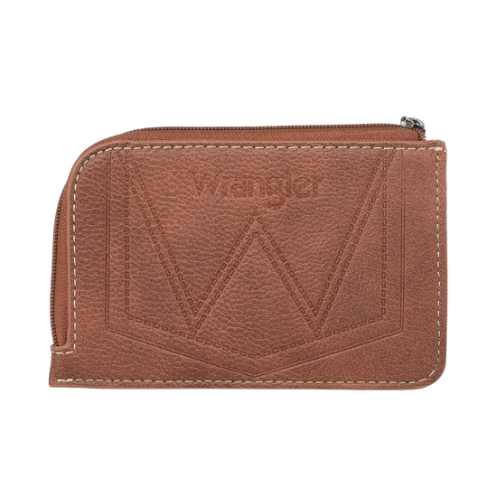 Wrangler Ladies Southwestern Mini Brown Card Case WG2202-W005BR