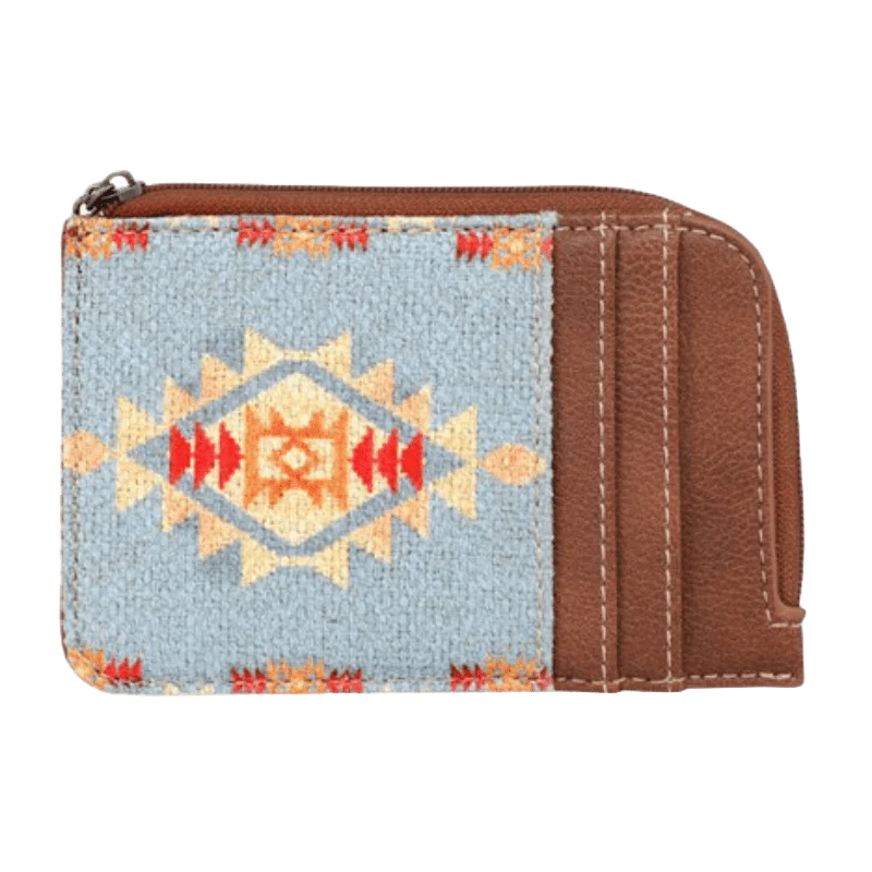 Wrangler Ladies Southwestern Mini Brown Card Case WG2202-W005BR