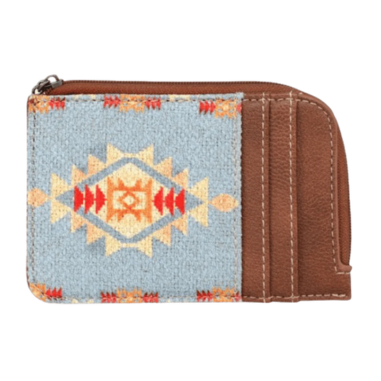 Wrangler Ladies Southwestern Mini Brown Card Case WG2202-W005BR