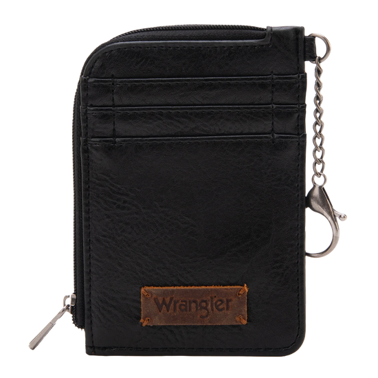 Wrangler Ladies Mini Black Zip Card Case WG2208-W005BK