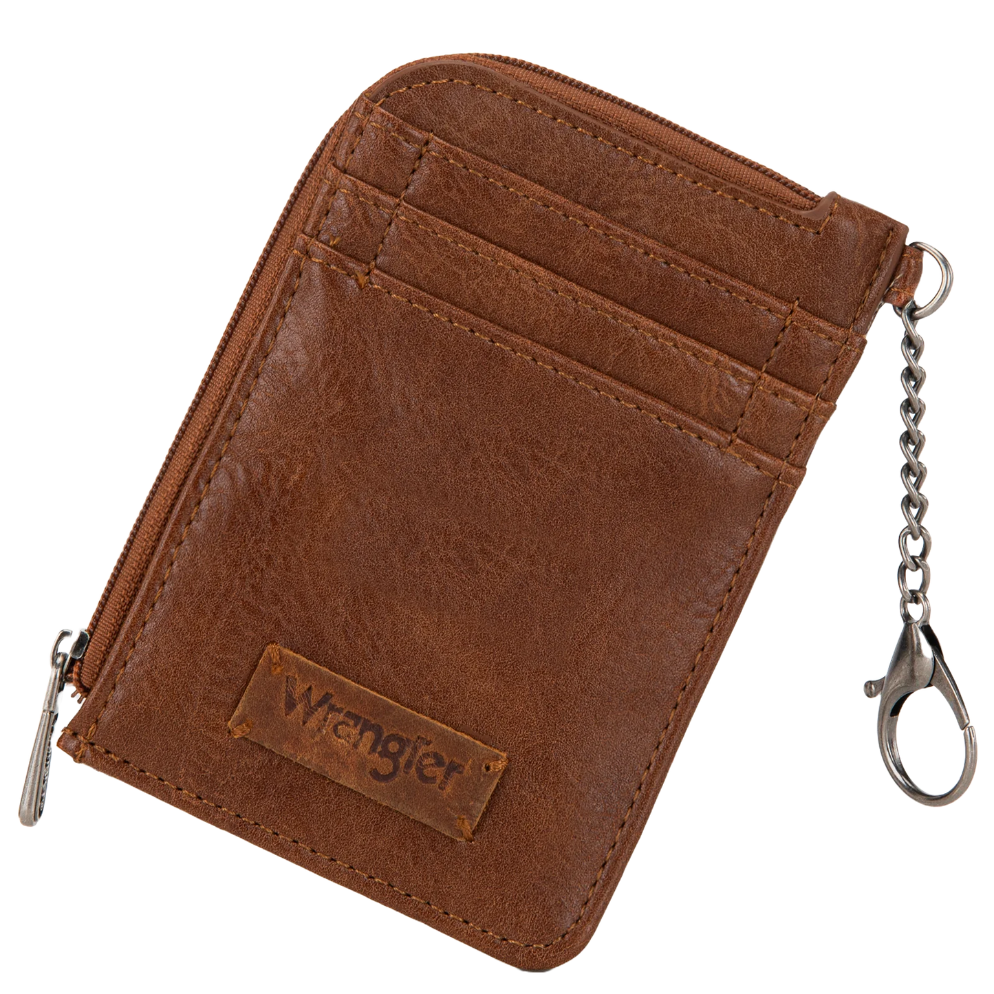 Wrangler Ladies Mini Brown Zip Card Case WG2208-W005BR