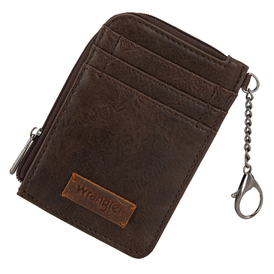 Wrangler Ladies Mini Coffee Zip Card Case WG2208-W005CF