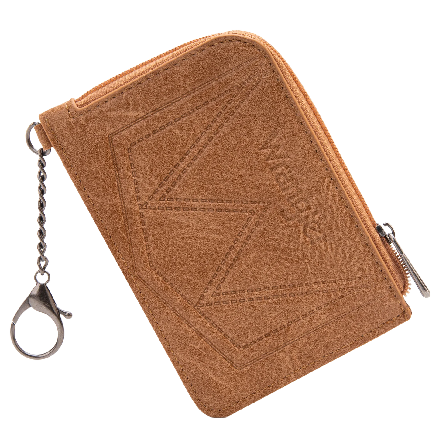 Wrangler Ladies Mini Light Brown Zip Card Case WG2208-W005LBR