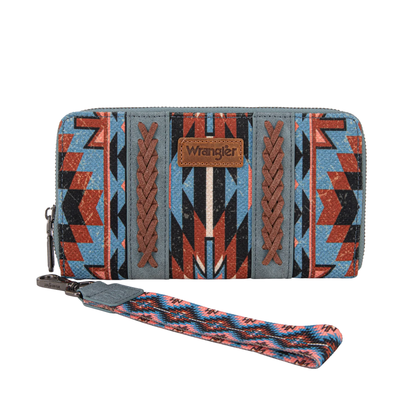 Wrangler Ladies Southwestern Art Print Navy Wallet WG2213-W006NY