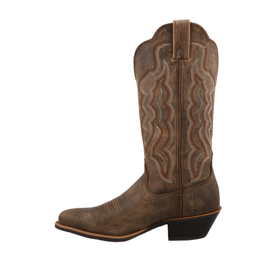 Twisted X Ladies Embroidered Distressed Brown Western Boot WWT0040