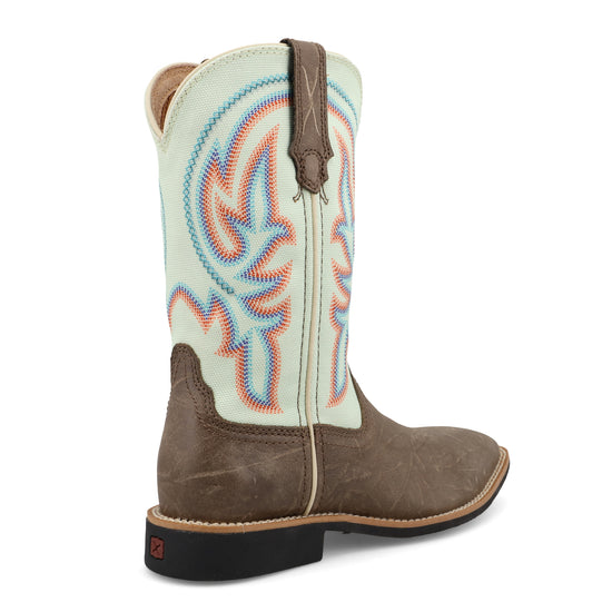 Twisted X Children's Top Hand Desert Taupe & Cucumber Western Boot YTH0029