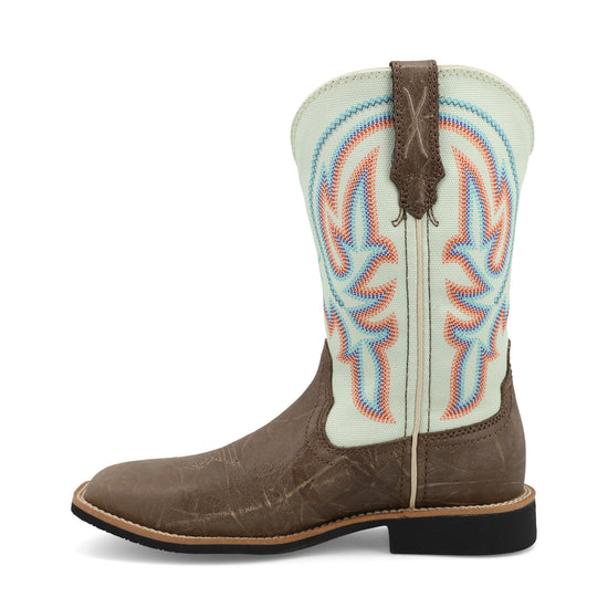 Twisted X Children's Top Hand Desert Taupe & Cucumber Western Boot YTH0029