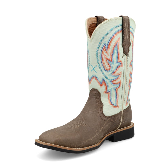 Twisted X Children's Top Hand Desert Taupe & Cucumber Western Boot YTH0029