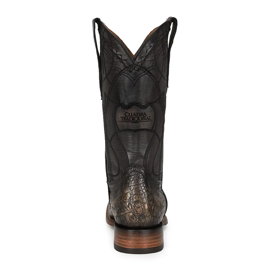 Cuadra Men's Caiman Atlantic Black Sand Western Boots CU745