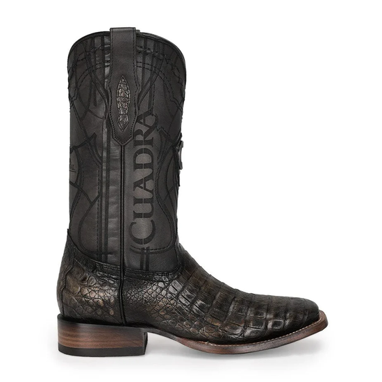 Cuadra Men's Caiman Atlantic Black Sand Western Boots CU745