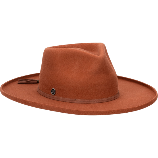 Biltmore Ladies Rebel Heart Rust Wool Felt Hat BF138-RUST