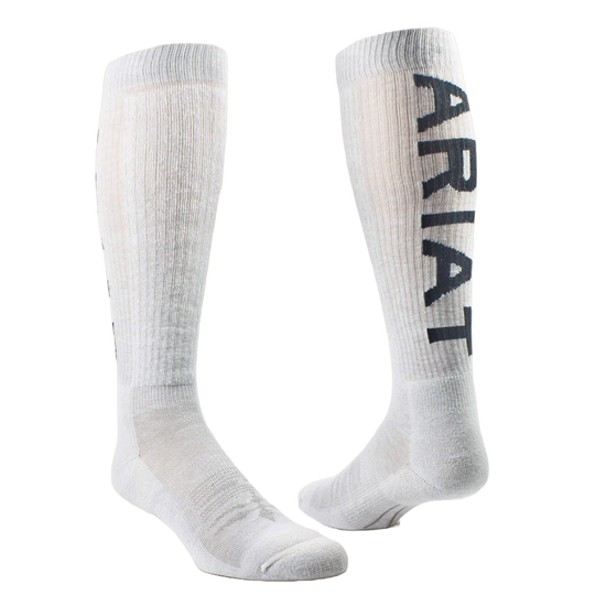 Ariat Men's Over The Calf Grey Boot Socks AR2345-050