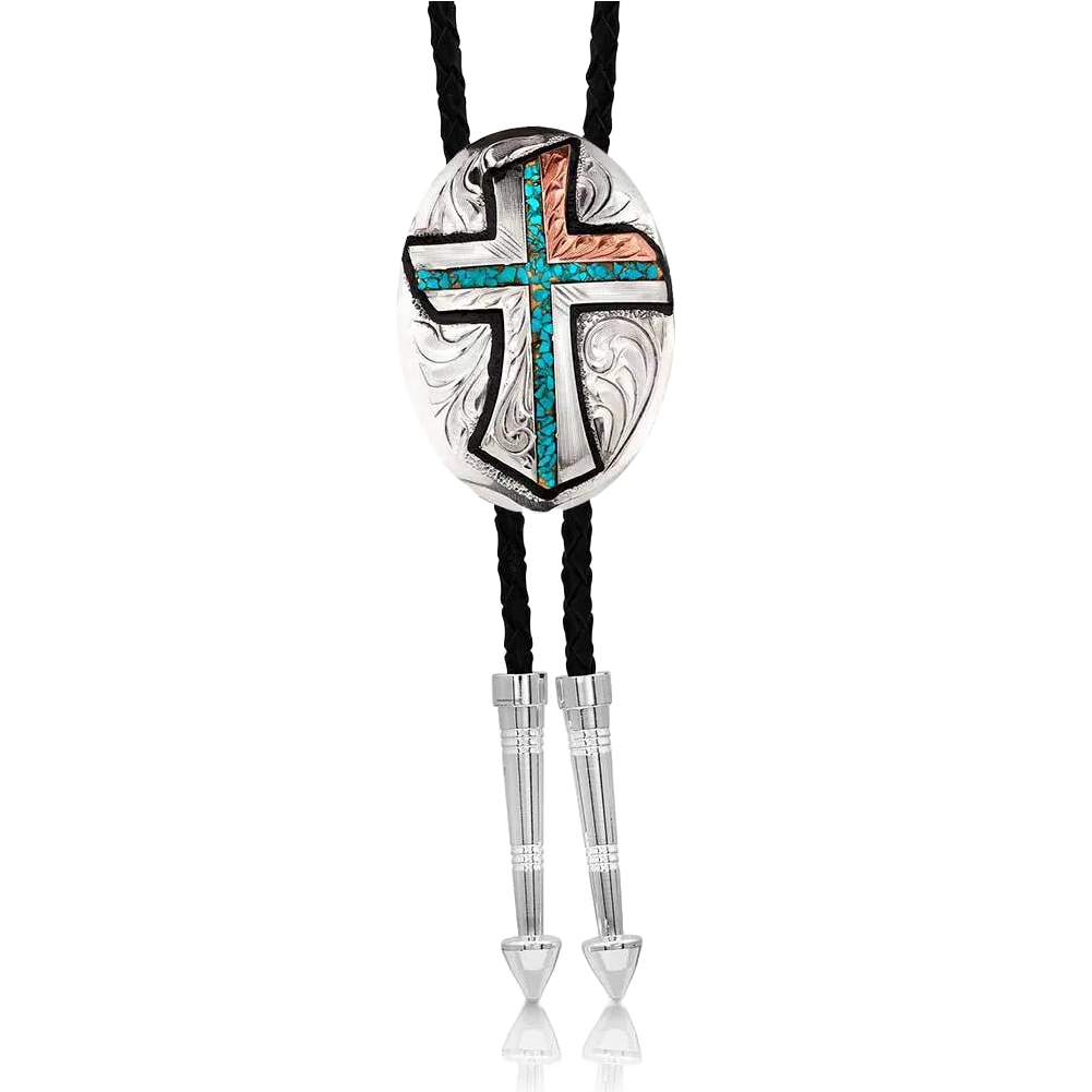 Montana Silversmiths Inner Light Turquoise Bolo Tie BT4779