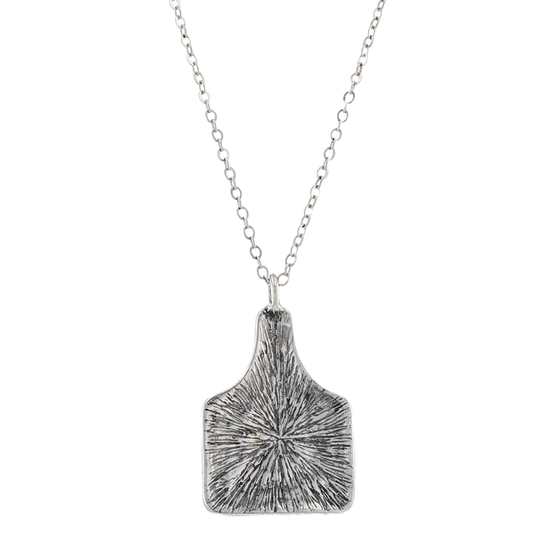 Montana Silversmiths Floral Cowtag Attitude Necklace ANC5929