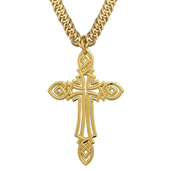 Montana Silversmiths Grand Faith Cross Gold Necklace NC5914G