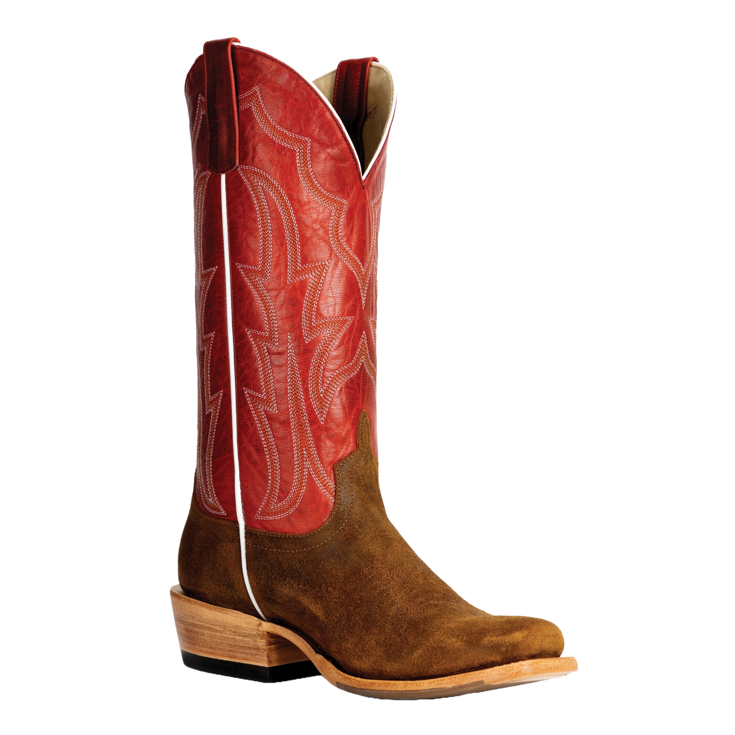 Macie Bean Ladies Top Hand Waxy Commander Deep Red Western Boot M9501