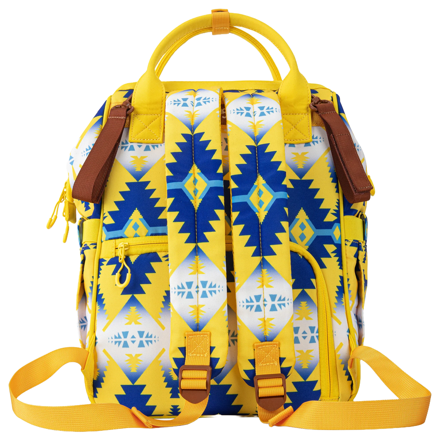 Wrangler Ladies Aztec Printed Yellow Dual Sided Diaper Bag WG2204-9110YL