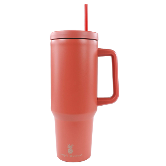 Simply Southern 40oz Insulated Rust Orange Tumbler 0224-TUMBLER40-SLD-RUST