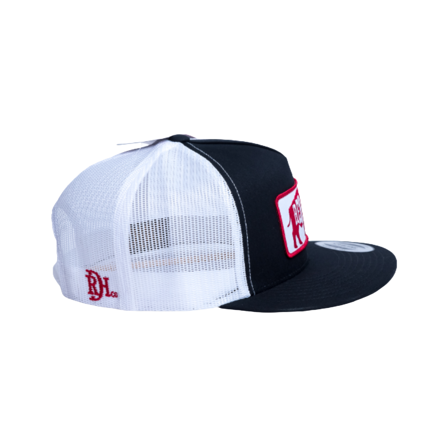 Red Dirt Hat Co. Red Original Buffalo Graphic Black & White Trucker Cap RDHC-203