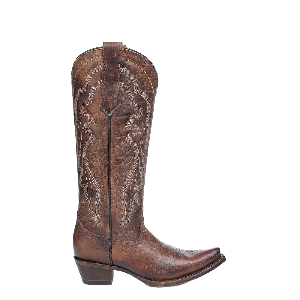 Circle G By Corral Ladies Shedron Snip Toe Brown Western Boots L6181