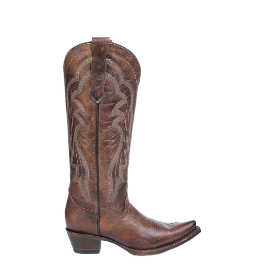 Circle G By Corral Ladies Shedron Snip Toe Brown Western Boots L6181